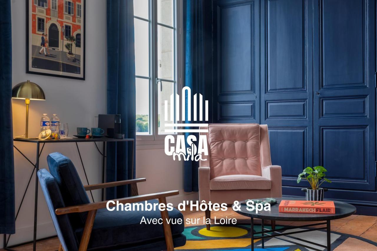 Casa Mila & Spa - Maison D'Hotes Raffinee Vue Loire, Spa & Piscine Saint-Mathurin  Екстериор снимка